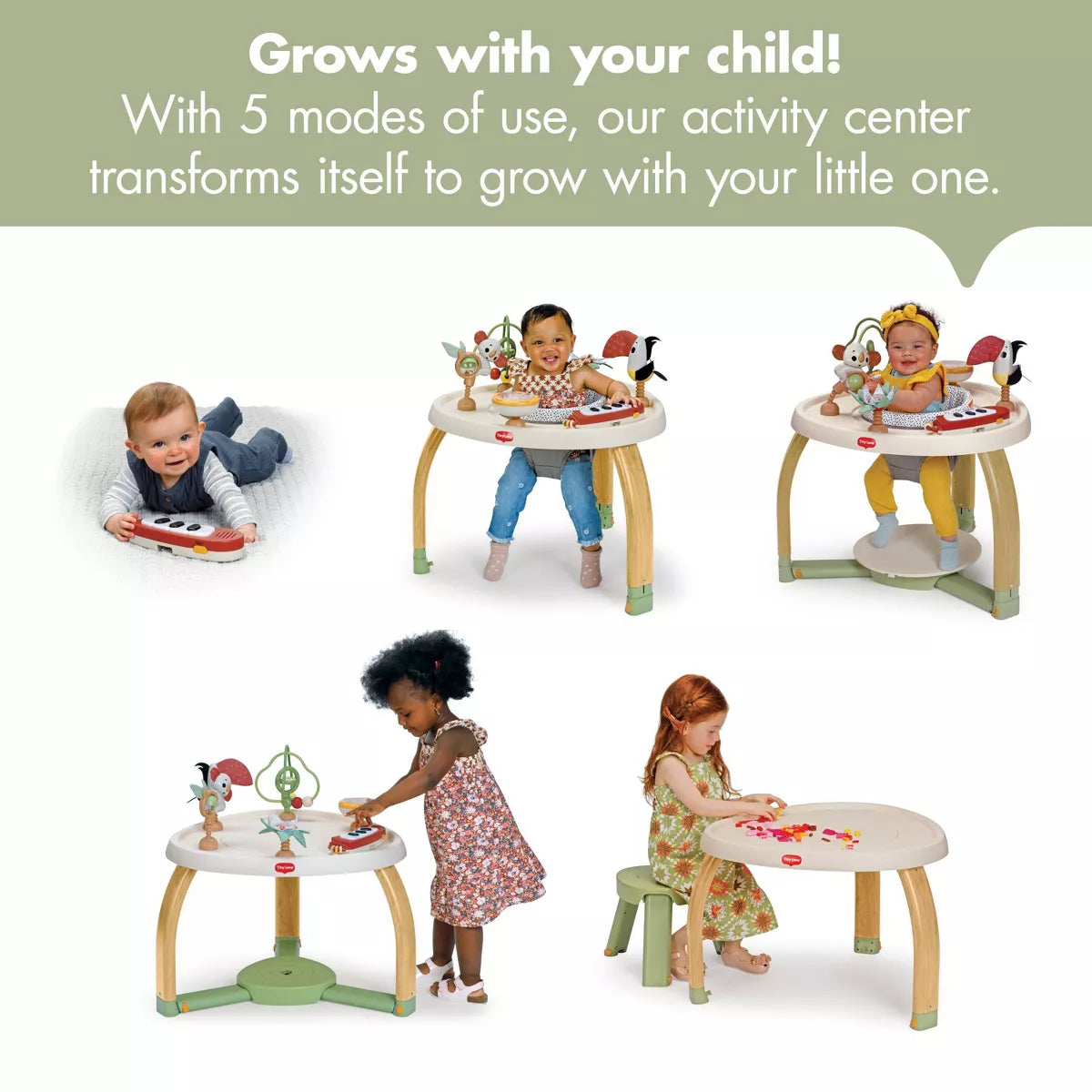 Tiny Love 5-In-1 Deluxe Stationary Activity Center - Boho