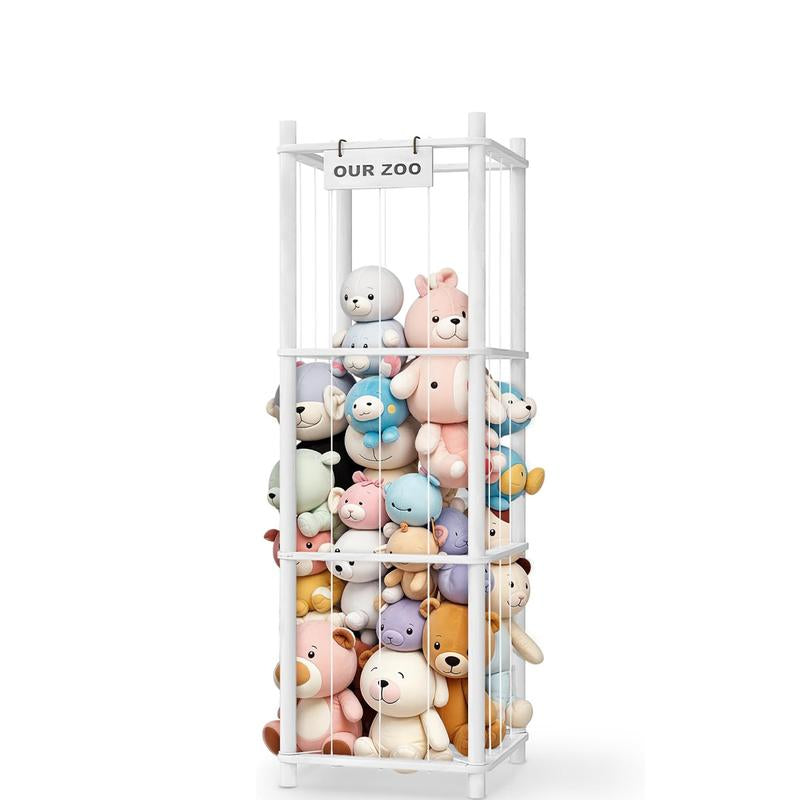 Organizer, Wooden Cute Zoo Toy Holder for Toddler Rooms, Playrooms & Bedrooms