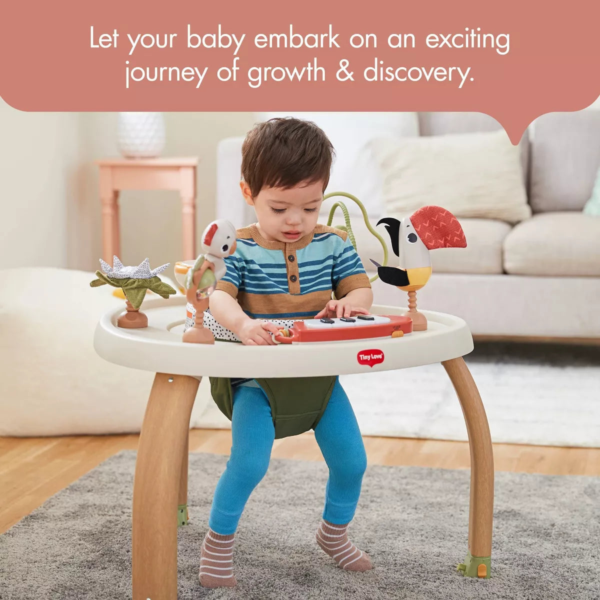 Tiny Love 5-In-1 Deluxe Stationary Activity Center - Boho