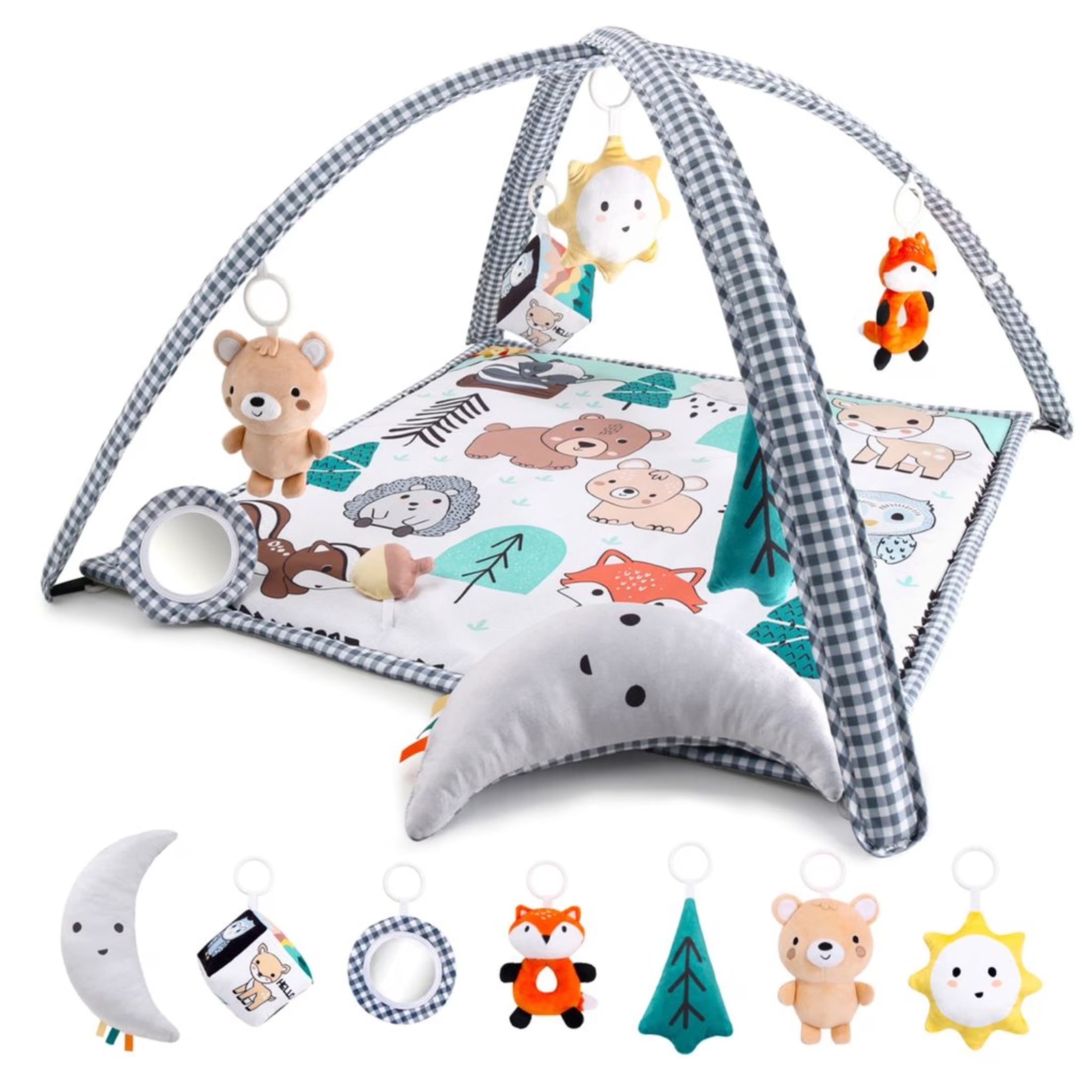 Woodland 7-In-1 Activity Play Gym and Play Mat for Baby