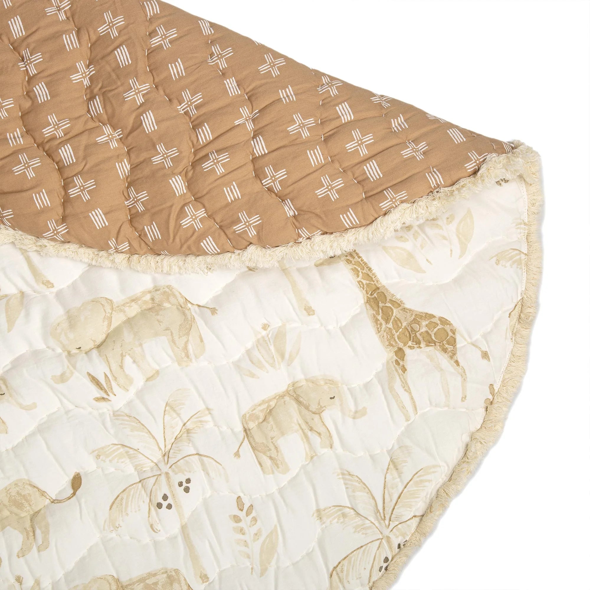 Activity Mat for Boys and Girls Safari Animal, 40" X 40", Jungle Nursery Decor, Kids Play Mat, Tummy Time Mat