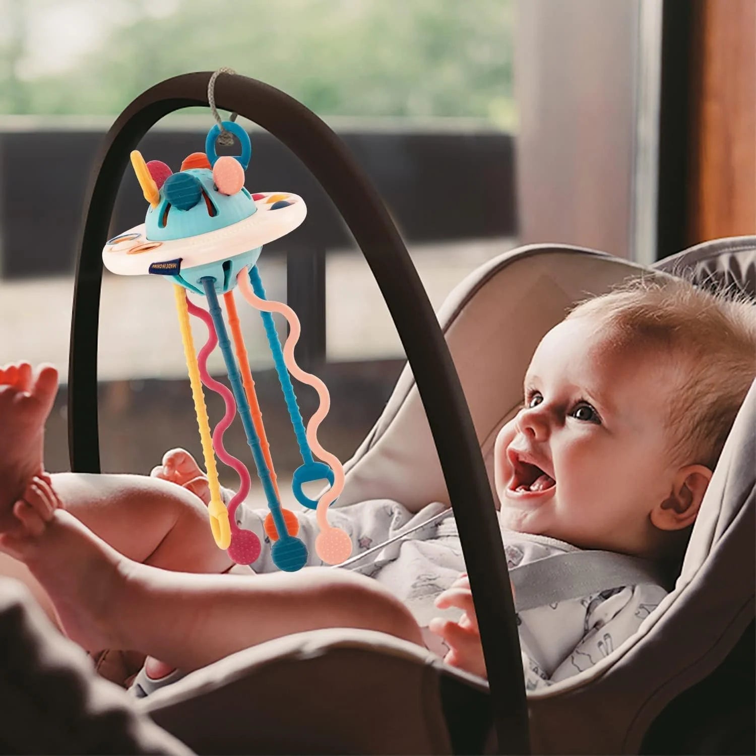 Baby Sensory Montessori Toys for 1 Year Old – Pull String Developmental Toy for Babies 6-12 Months,Toddler Birthday Gift Travel Toy for Boy Girl