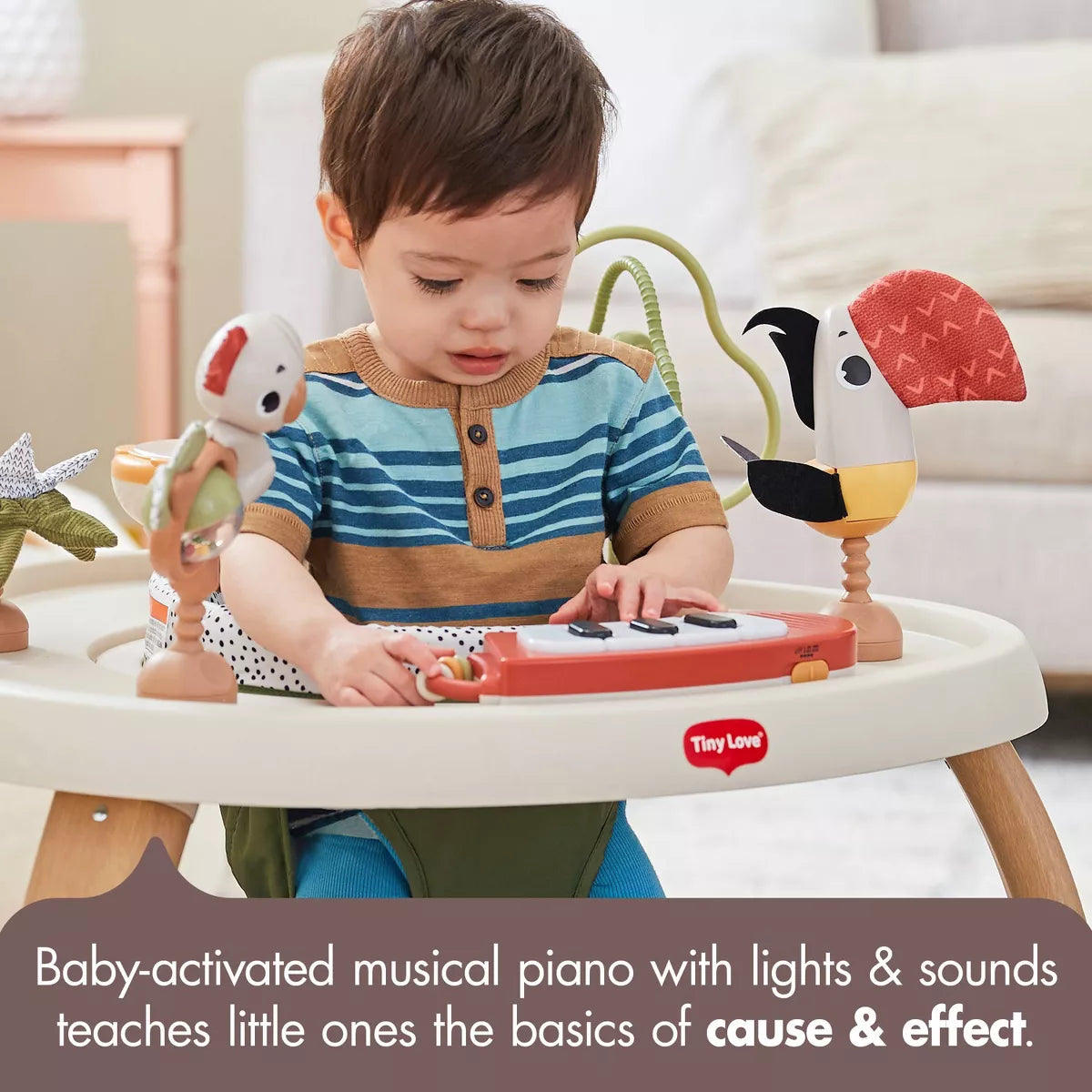 Tiny Love 5-In-1 Deluxe Stationary Activity Center - Boho