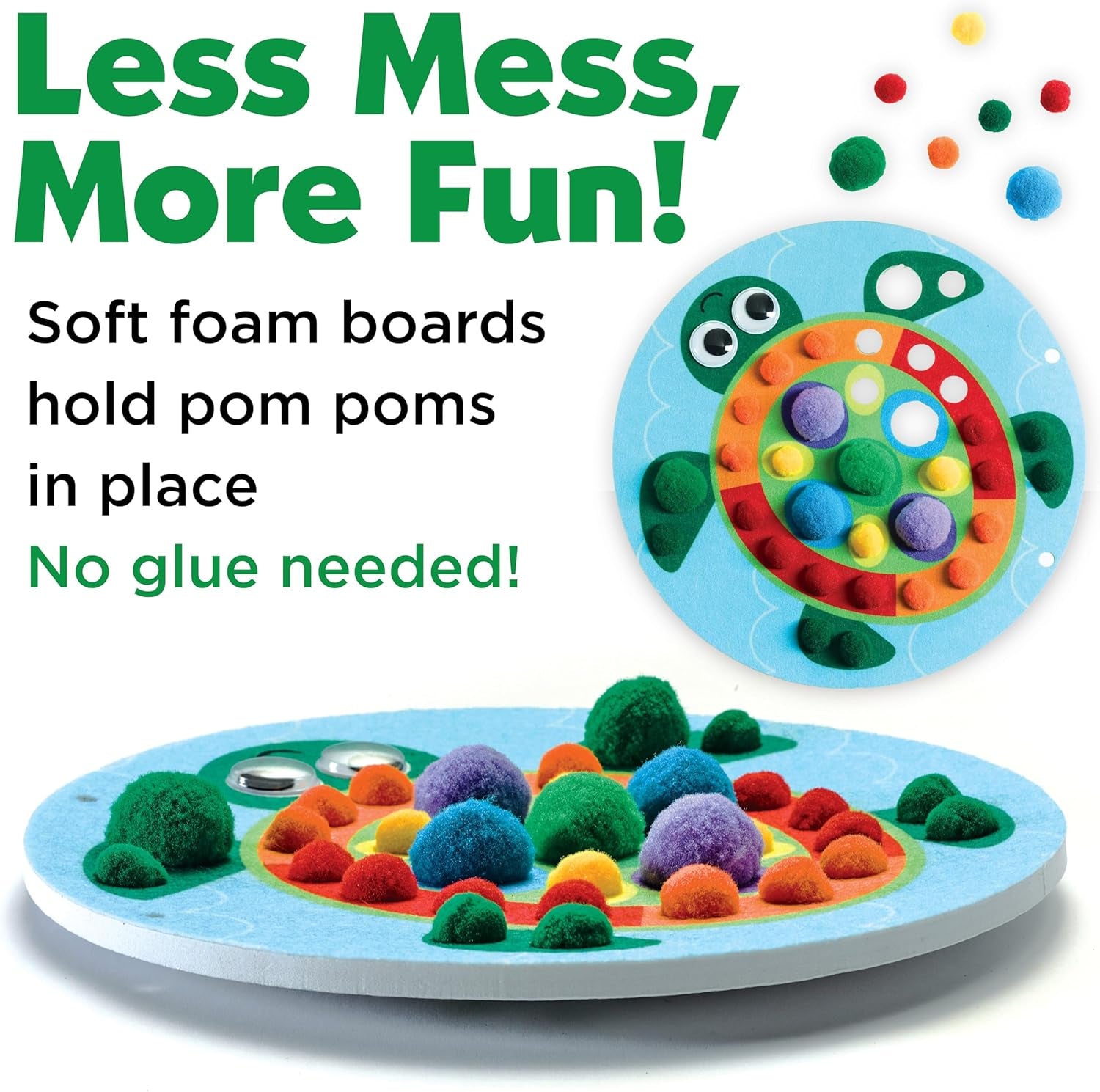 Pom Pom Pictures: Animals - Preschool Learning Activities, Sensory Toys for Toddlers, Toddler Arts and Crafts (Ages 3+)