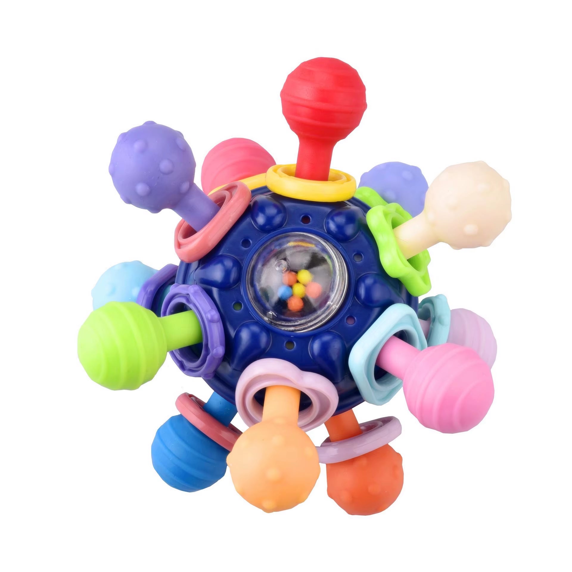 Montessori Toys Baby 0 12 Months Rattles Grasping Ball Infant Silicone Teethers Toy Sensory Activity Development Toys for Babies